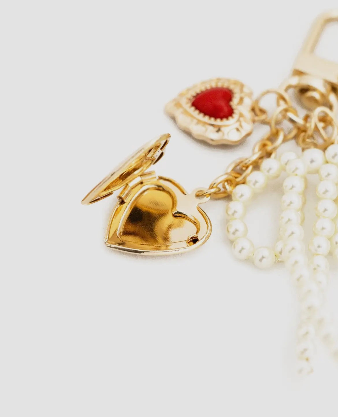 Heart Locket Keychain