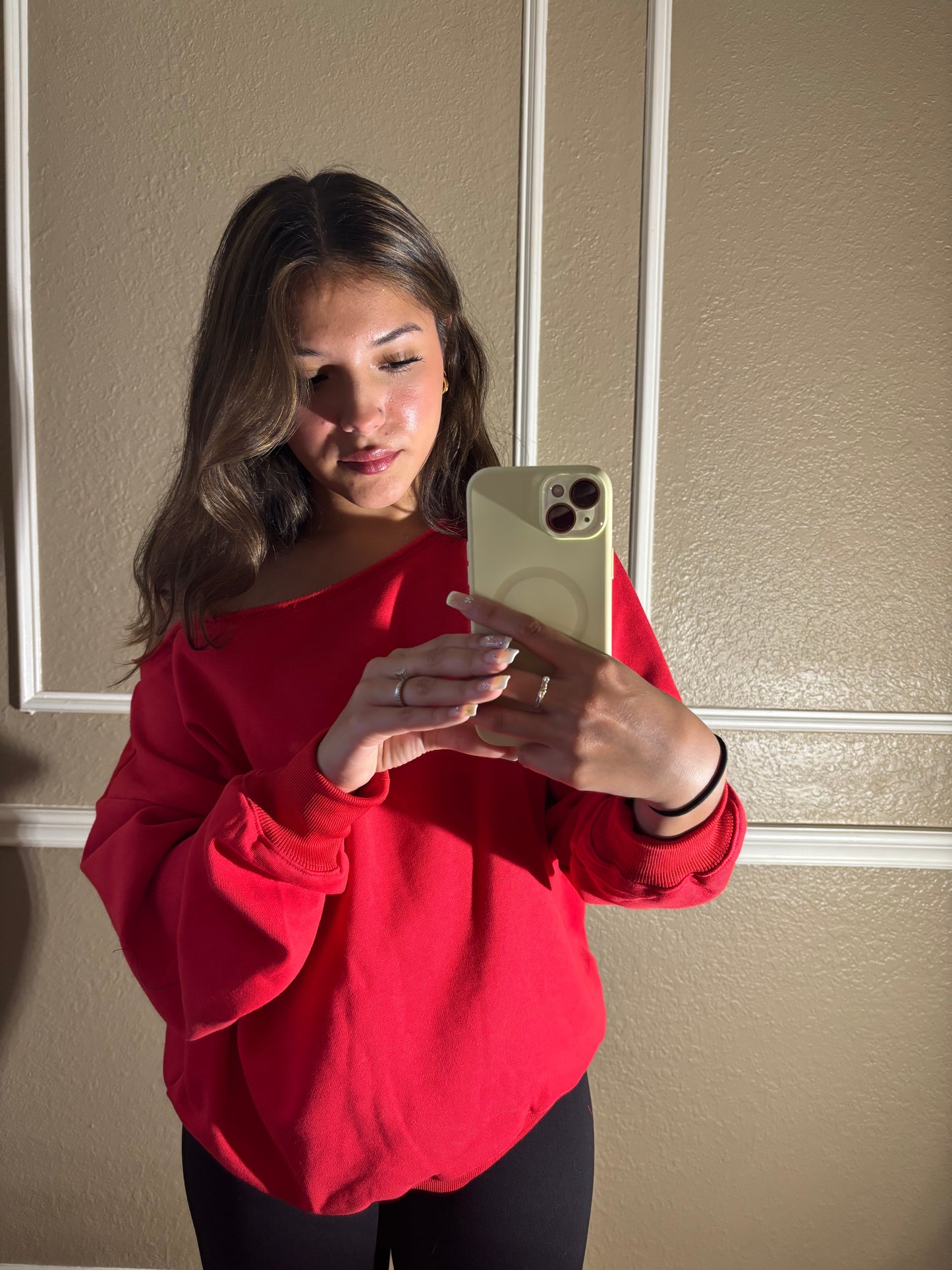 Cherry Pie Off the Shoulder Top