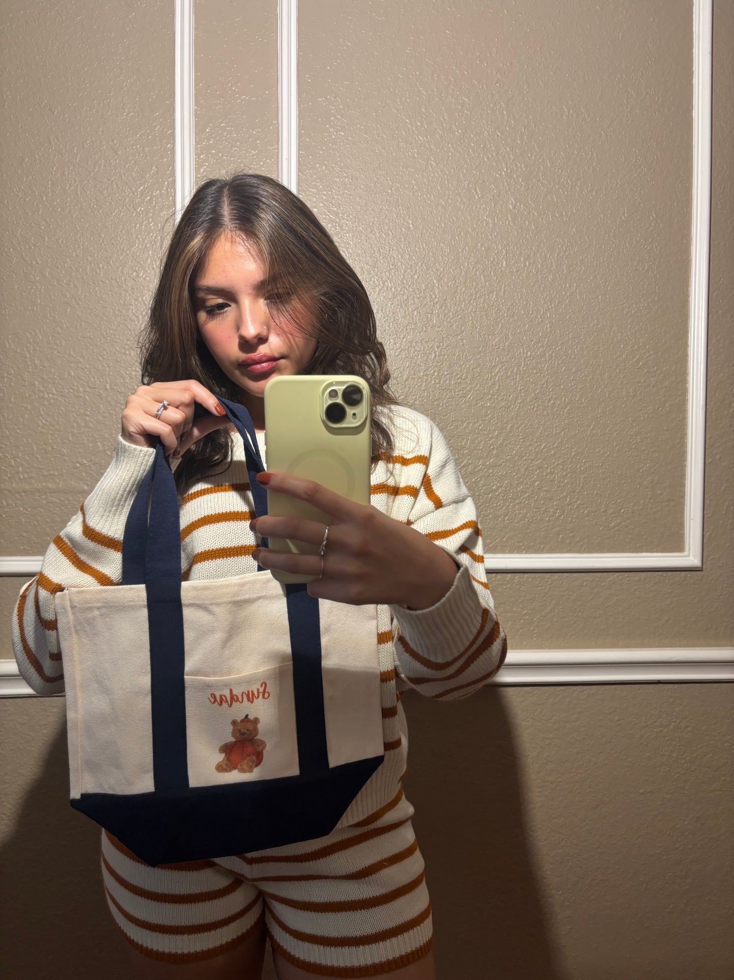 Pumpkin Teddy Sundae Tote