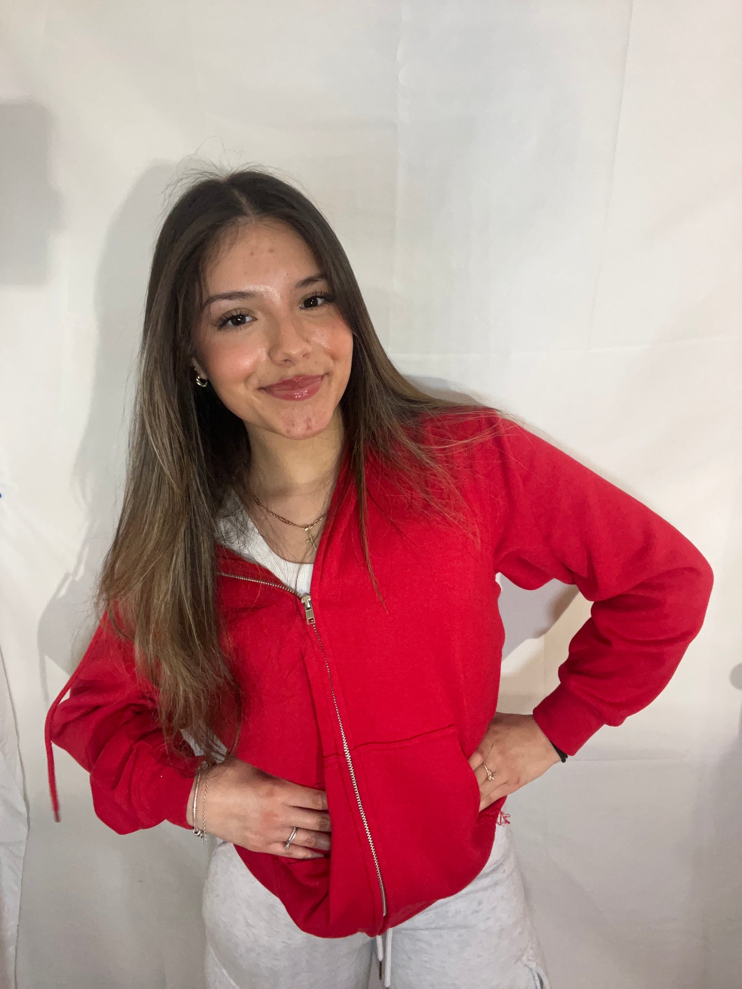 Cherry Zip Up