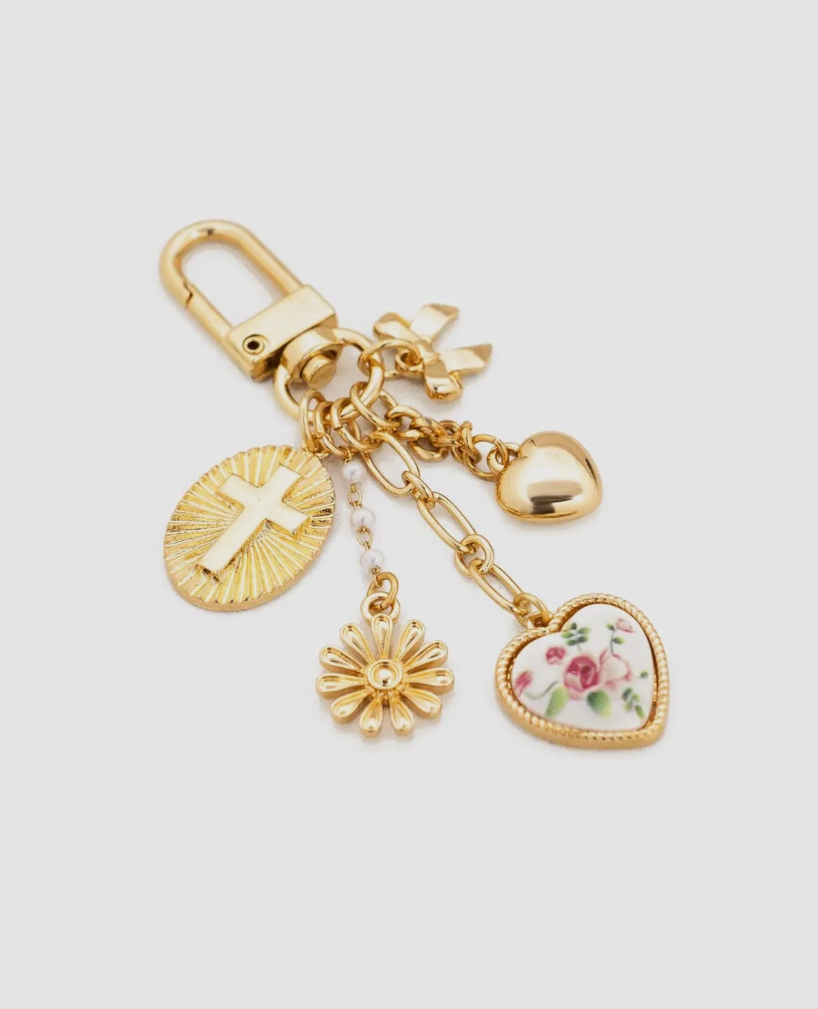 Dainty Rose Keychain