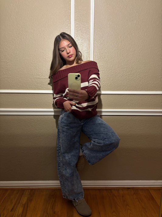 Cherries & Cream Off the Shoulder
