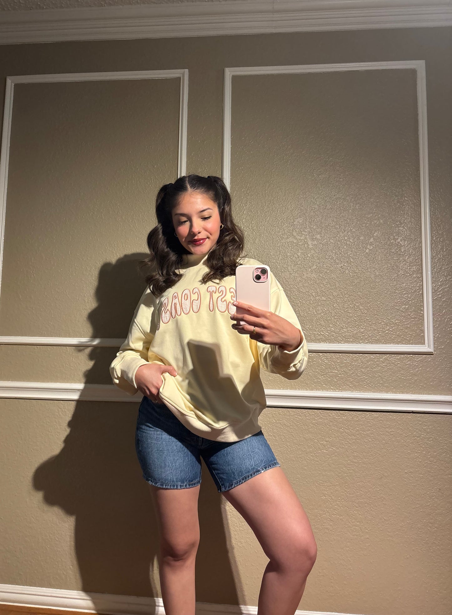 Pretty in Peep Mockneck