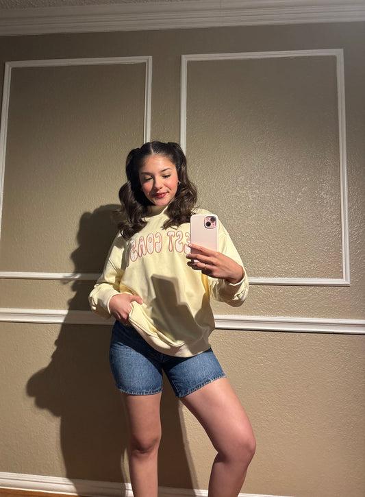 Pretty in Peep Mockneck