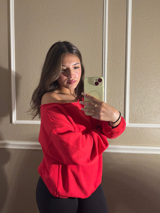 Cherry Pie Off the Shoulder Top