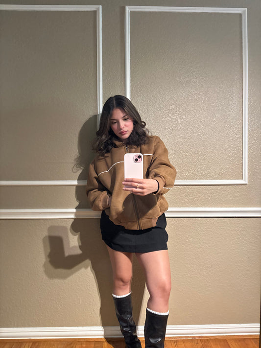 Brown Sugar Zip Up
